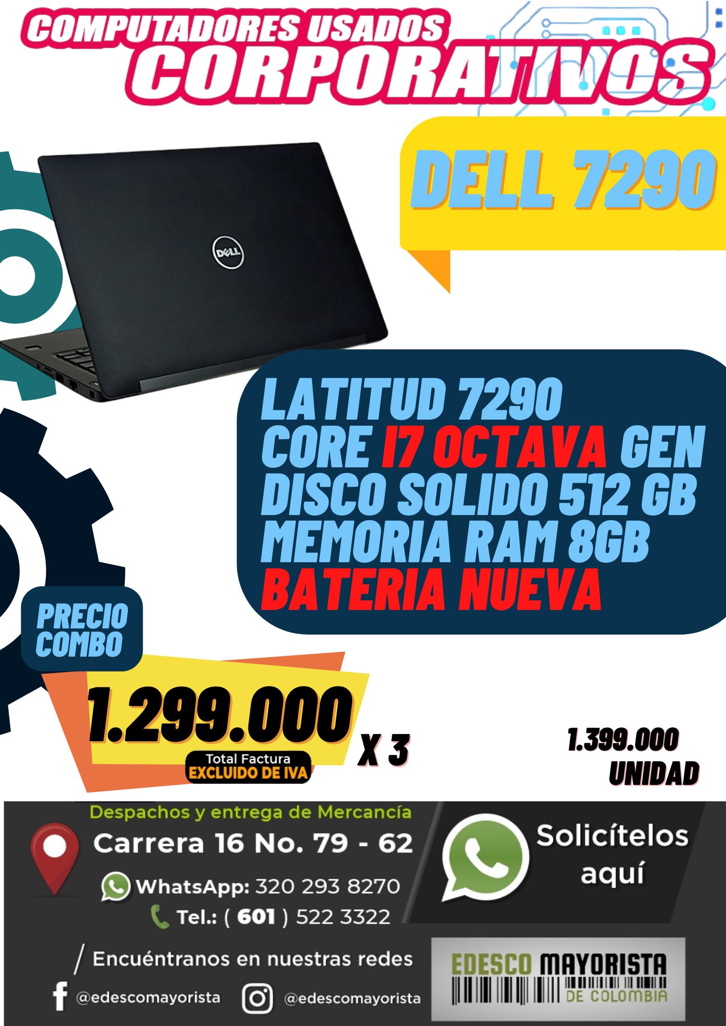 Dell 7290 i7 octava